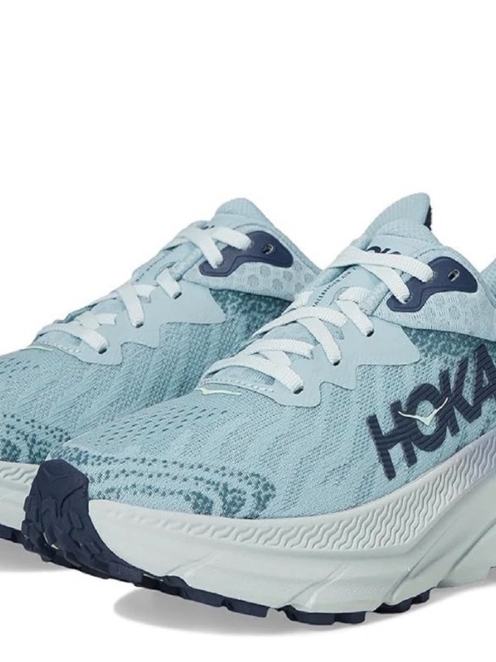 Hoka Womens Pale Blue Athletic Running Shoes